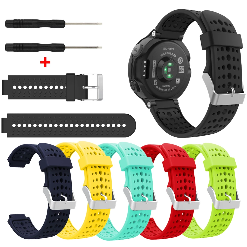 Силиконовый сменный ремешок для наручных часов Garmin Forerunner 230 / 235 220/620/735XT/630 Lite часы