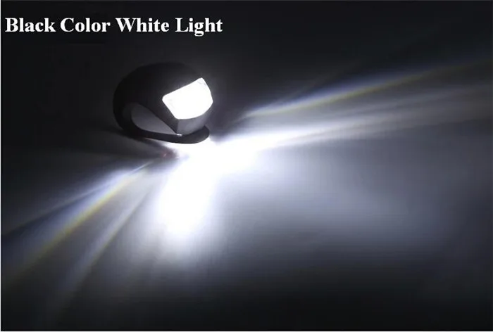 4 шт. кремния велосипед передние задние вспышки предупреждение