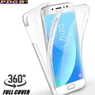 Чехол с полным корпусом для Samsung Galaxy A5 2017 J3 J5 J7 A7 A9 A9s A8 A6 Plus 2018 J6 J4 J8 S8 S9 Note 8 9 прозрачный чехол 2 в 1