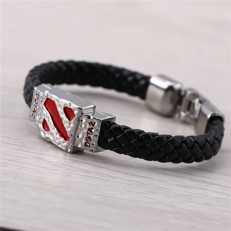 Сувенирные ювелирные изделия J Store 3 цвета кожаный браслет Dota 2 с логотипом Dota2