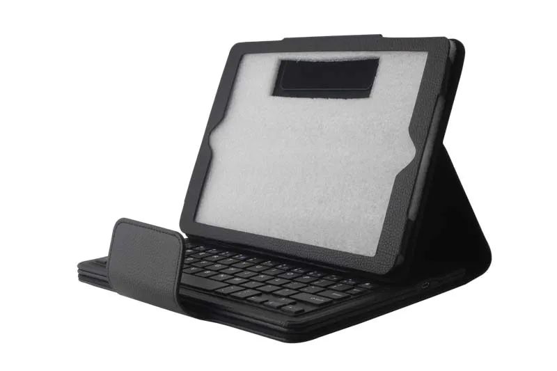 Съемный беспроводной Bluetooth Русская/Иврит/испанская клавиатура Стенд PU кожаный