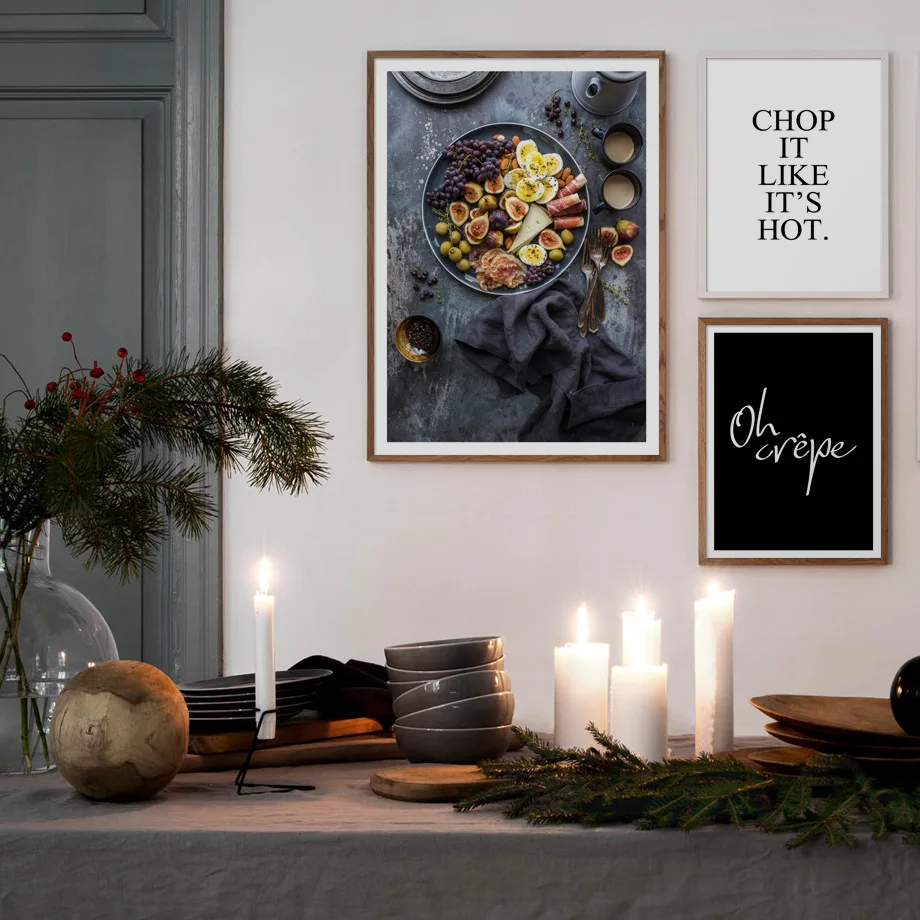 Pomelo Orange Fruit Mustard Vegetables Nordic Posters And Prints Wall Art Canvas Painting Pictures For Living Room Decor | Дом и сад