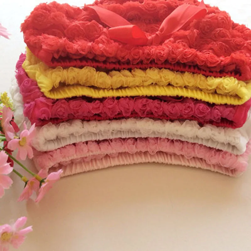 Детские шорты плотные трусики с розой для маленьких девочек оборками милые