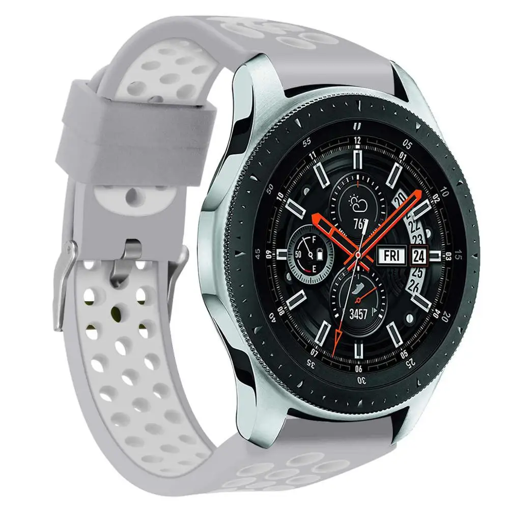 8 22 мм силиконовый спортивный ремешок для samsung Galaxy Watch 46 мм gear S3 классические часы huawei сменный ремешок для часов 91012 - Цвет ремешка: 8