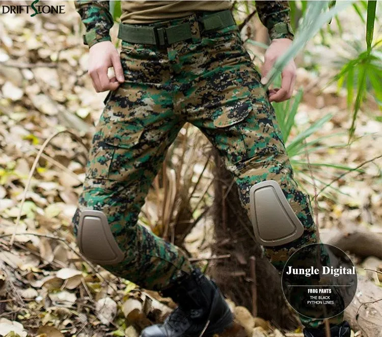 Лесной камуфляж тактические военные брюки мужские страйкбол Painball армии США брюки карго MAD HLD боевые брюки рабочая одежда - Цвет: Jungle Digital