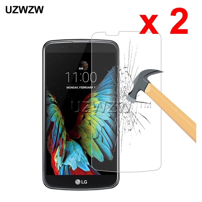 2 шт для LG K10 K10 Lte 0,26 мм 2.5D 9H Твердость Закаленное стекло Защитная стеклянная пленка для экрана для LG K10 стекло
