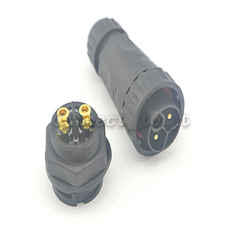 M22 2-контактный водонепроницаемый коннектор-адаптер с винтовым замком