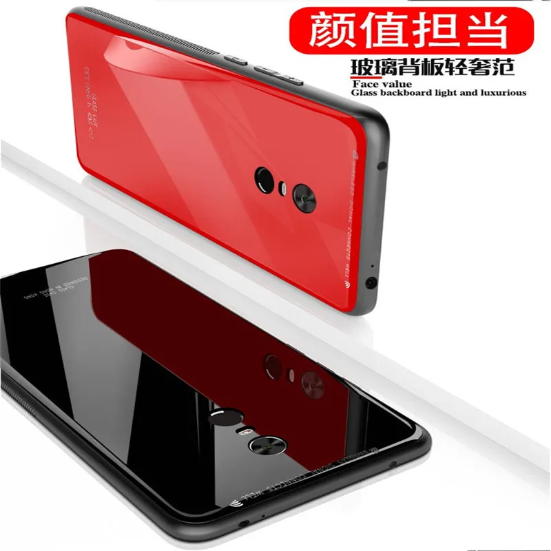 Чехол из закаленного стекла для Xiaomi Redmi Note 5 4X 4 5a Pro Prime 4a 6 6a роскошный защитный