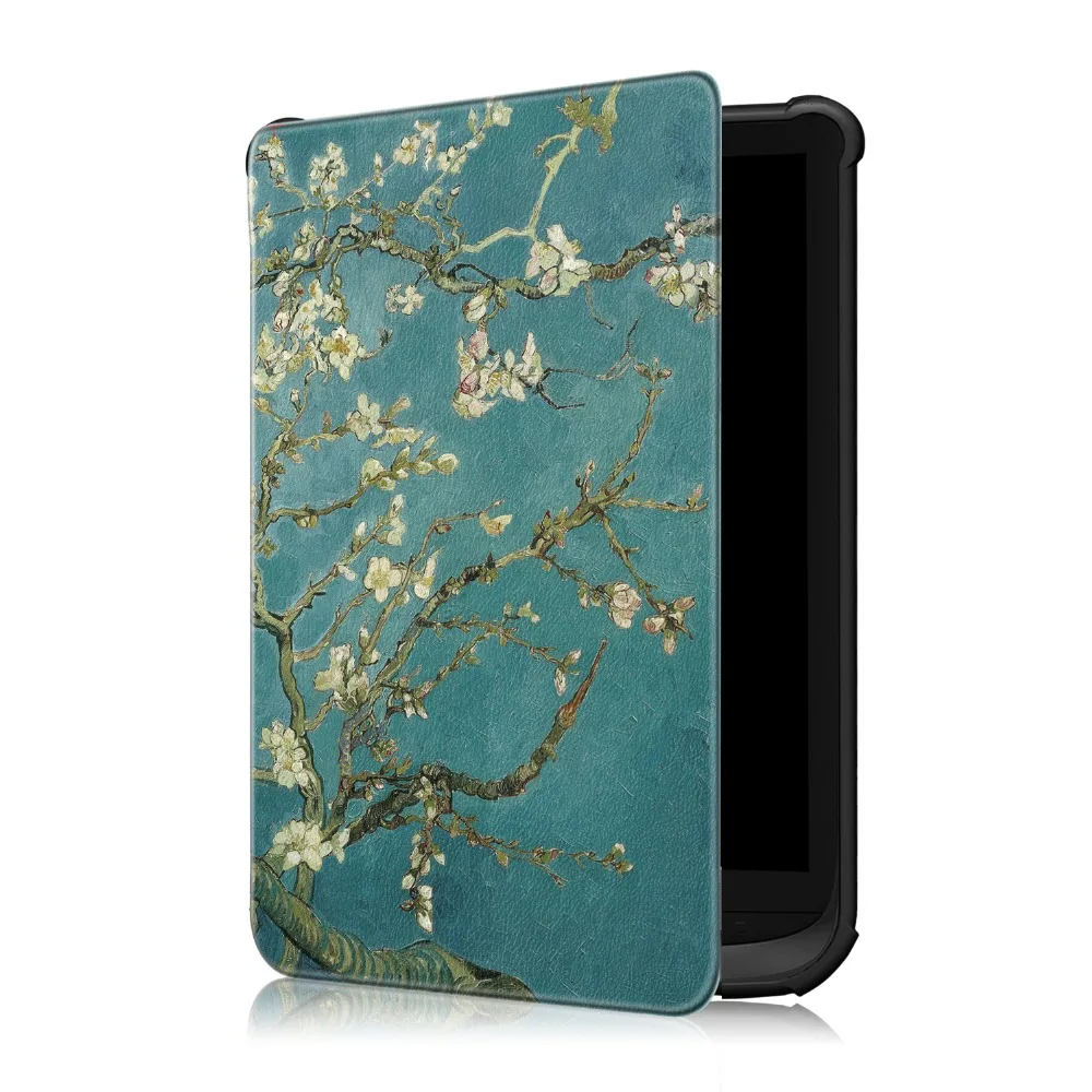 Универсальный чехол-Обложка для Amazon PocketBook Touch Lux 4 Wake Sleep Print Флип кожаный чехол для Amazon Pocketbook 627 616 632
