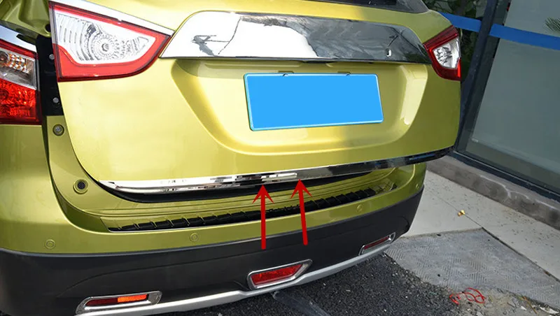 

1PCS Stainless Steel Chrome Rear Tail Trunk Molding Cover Trim For Suzuki SX4 S-Cross 2014 2015 2016 2017 2018