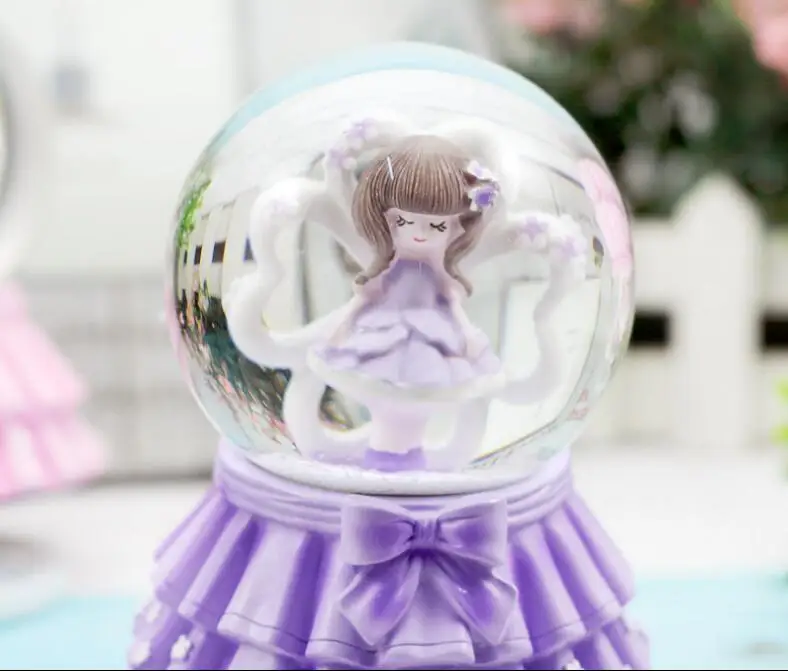 DYZ 807++++Creative flower fairy crystal ball romantic lovers music box handicraft decoration |