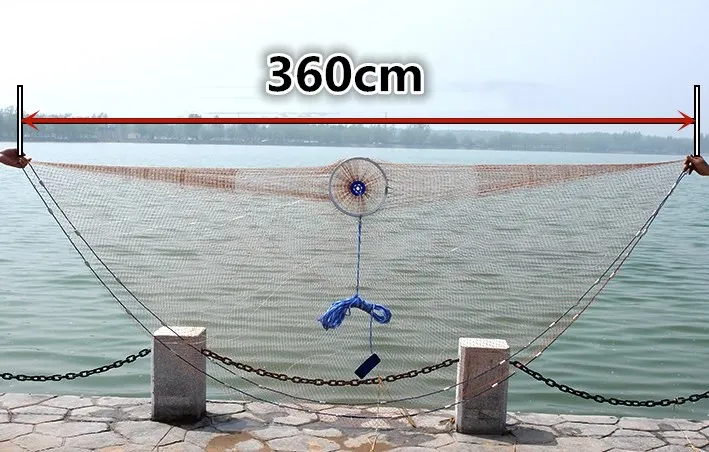 Красный Finefish рыболовные сети ручной бросок литьевая сеть с кольцом 2,4-4,8 м с грузила для охоты и ловли рыбы - Цвет: Красный