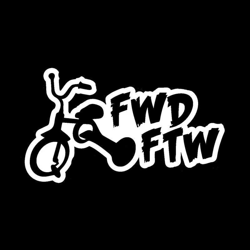 YJZT 15 см * 8 6 FWD FTW наклейка на машину виниловая смешная Дрифт турбо Гонки
