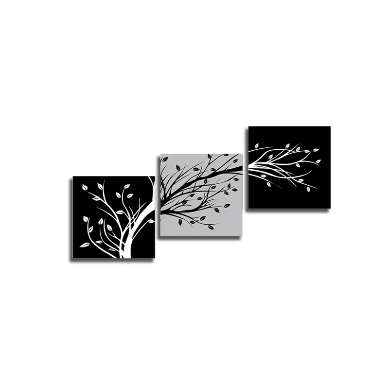 

Pack of 3 Unframed Wall Art Canvas Painting Abstract Tree Branches Picture Abstract Oil Painting on Canvas for Home Room Decor