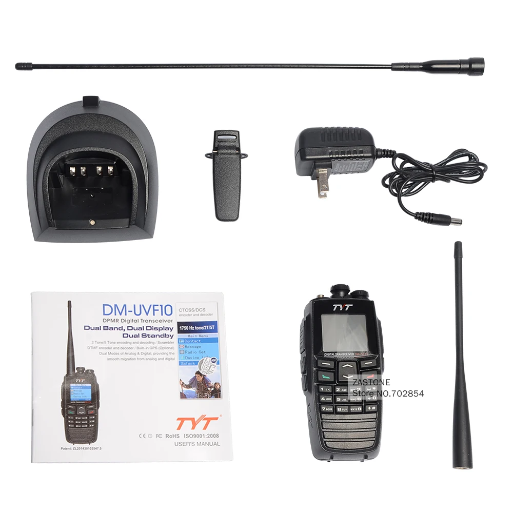 GPS Опционально TYT DPMR Цифровой Walkie Talkie DM-UVF10 5 Вт 256CH VOX Сканирование Ручной Ham Радио