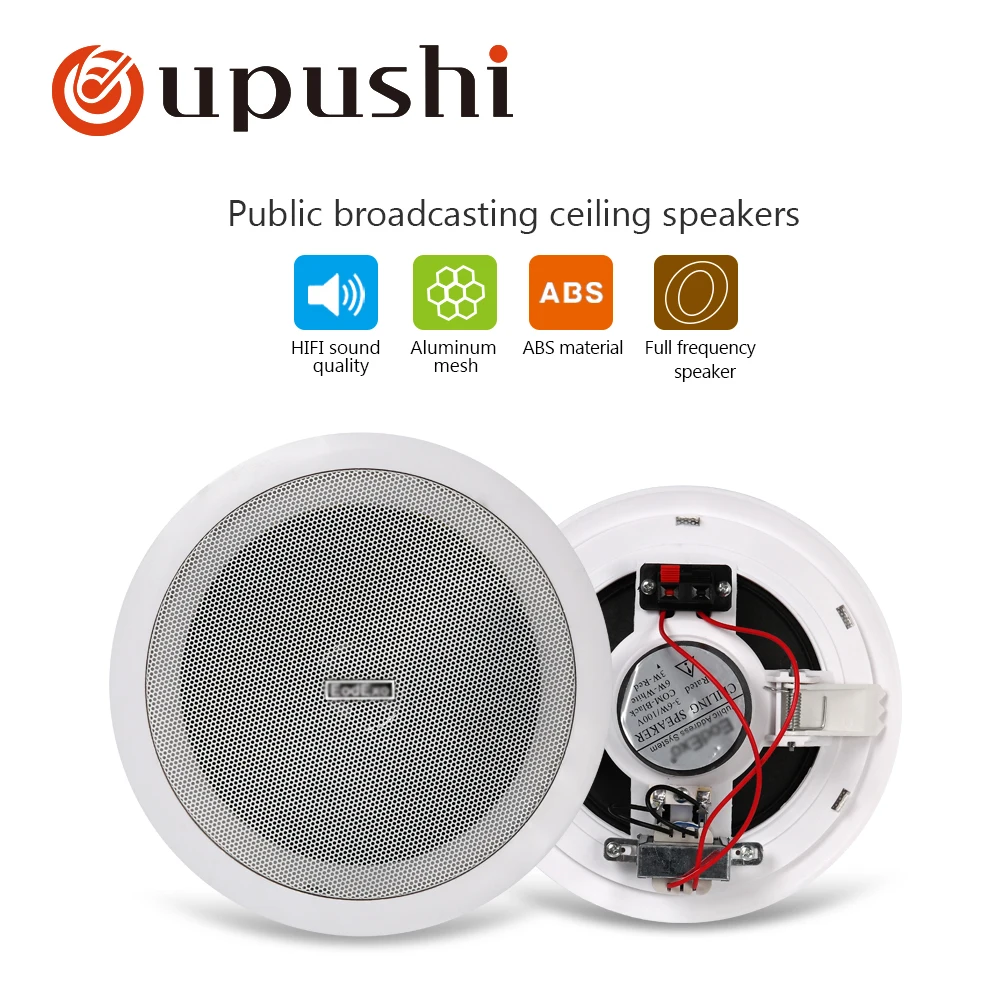 Oupushi KS803/805 3-10 Вт супер дешевый и хорошего качества потолочный динамик; использование для системы PA; домашний фоновый музыкальный домашний аудио