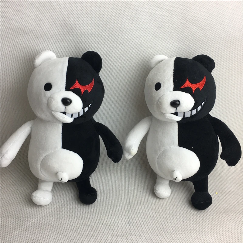 10 шт./лот Dangan Ronpa Monokuma мультфильм куклы плюшевые игрушки черный белый медведь Детские игрушки подарок ребенку на день рождения S593
