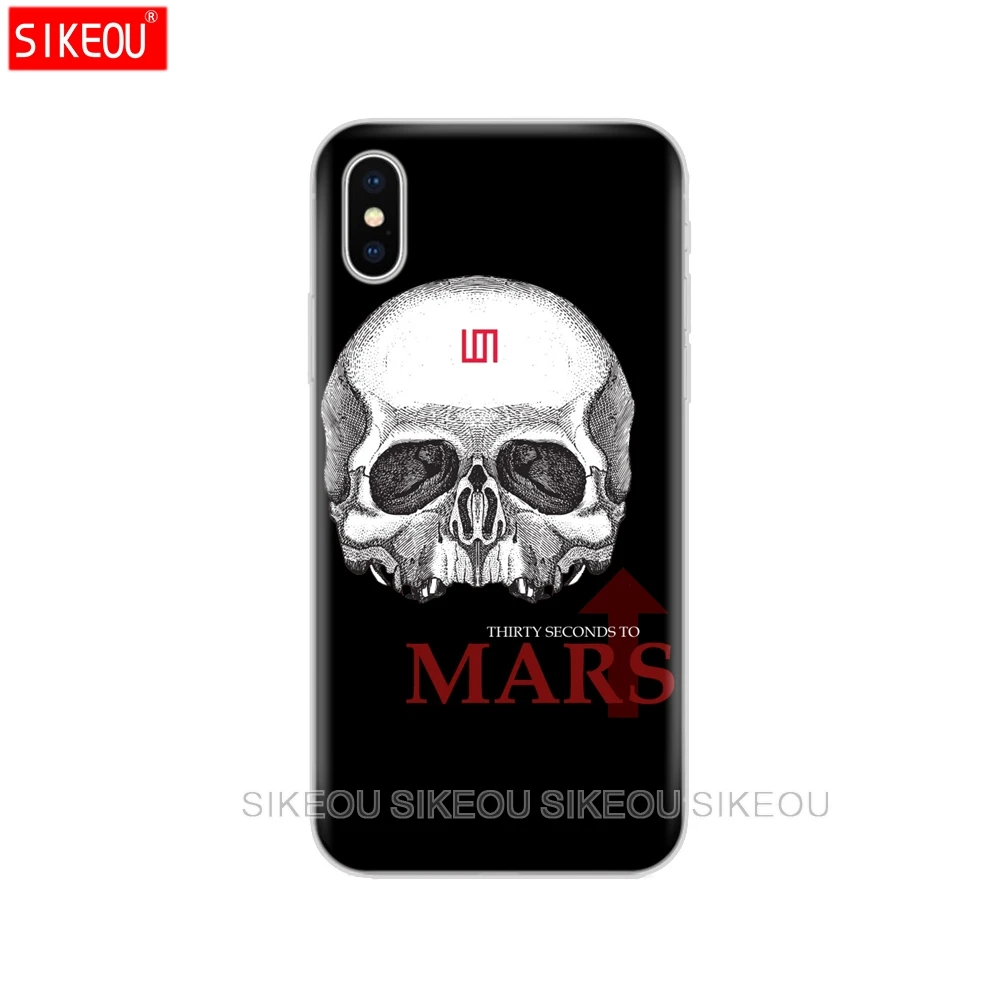 Силиконовый чехол для телефона Iphone 6X8 7 6s 5 5s SE 2020 Plus 10 XR XS 11 Pro Max 30 Second To Mars|Бамперы| |