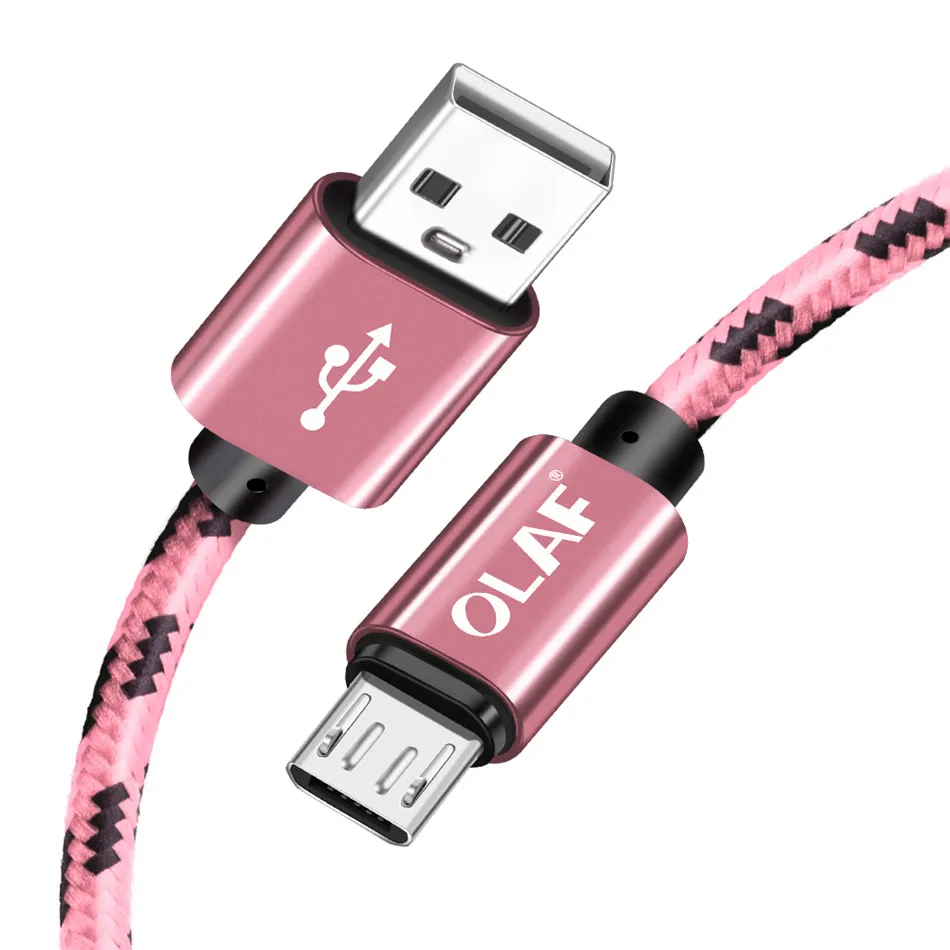 Rose gold Олаф микро USB кабель Быстрая зарядка USB телефон зарядное устройство адаптер кабели данных для samsung Xiaomi huawei sony Android Зарядка Micro USB - Цвет: Rose gold