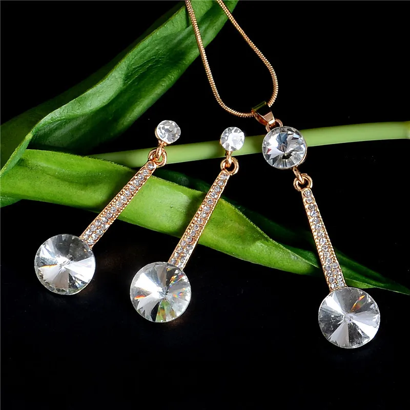 Комплект из колье и серёг с кристаллами|jewelry microscope|jewelry premierjewelry velvet |