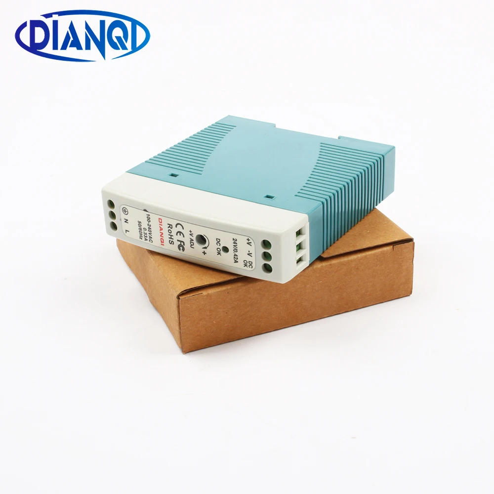 Импульсный источник питания MDR 10 0.4A 24V 10W din рейка ac dc Драйвер AC/DC широкий