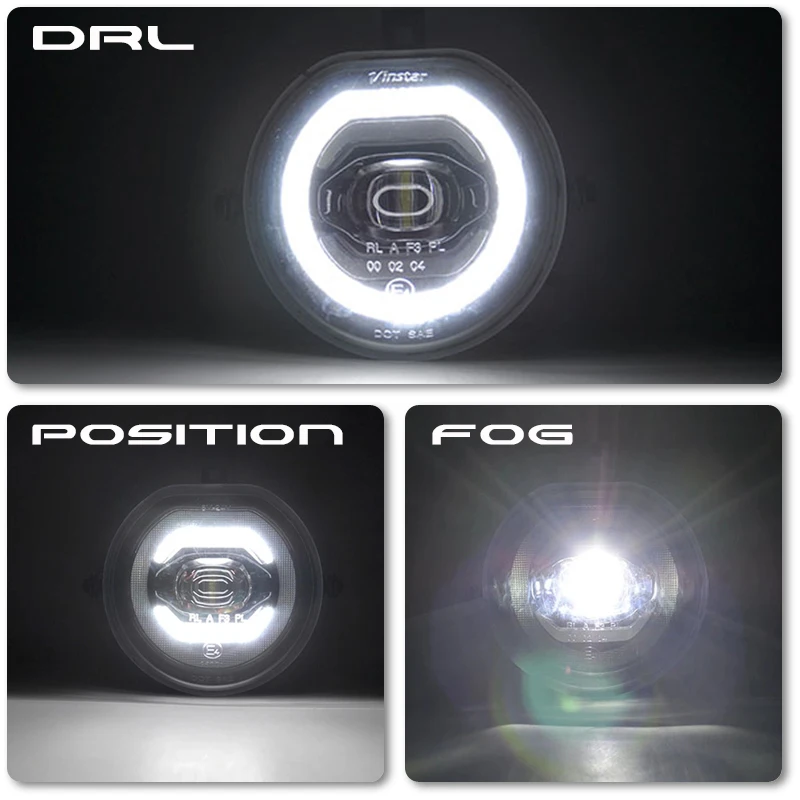 Для Mini Cooper F55 F56 F54 Clubman Замена OEM#63177329171 Led DRL Halo парковка вождения противотуманная фара в сборе Наборы