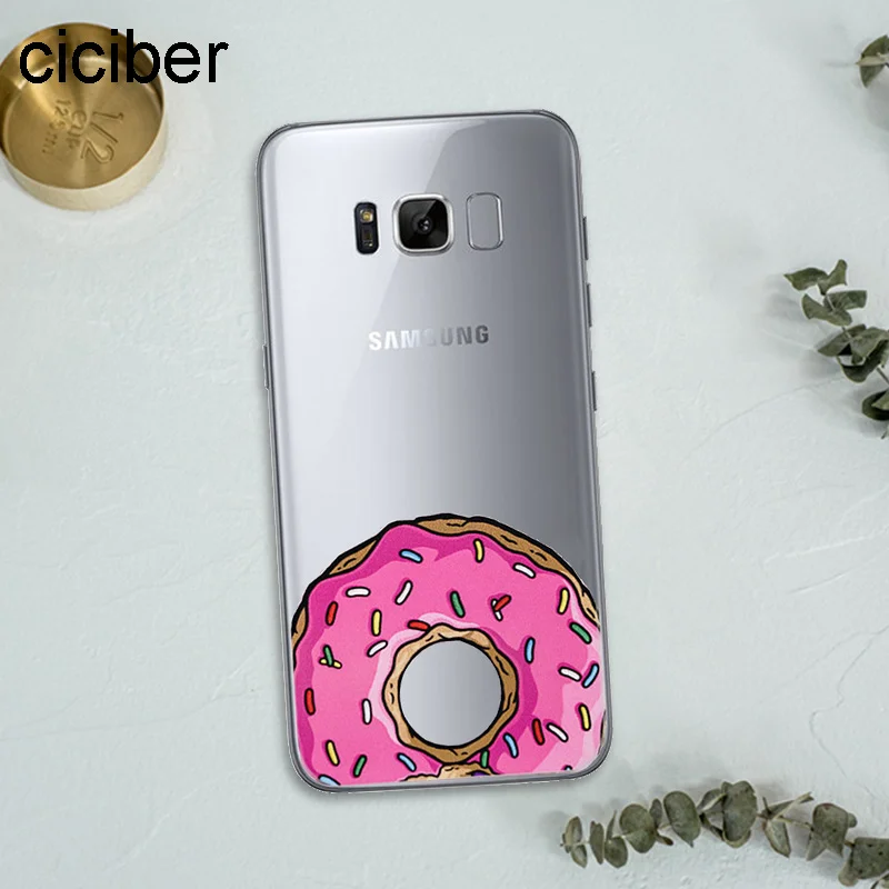 Чехол ciciber с рисунком картофеля фри пончиков пиццы для samsung Galaxy S7 Edge S8 S9 Plus J5 J7 2016 Note