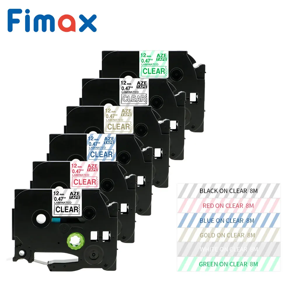 Fimax 6 шт. совместимый с Brother Φ Tze231 P-touch Label Maker | Компьютеры и офис