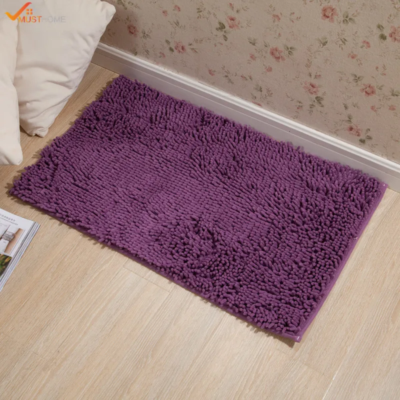 40*60 см шенилл микрофибра коврик для ванной нескользящий лохматый Впитывающий