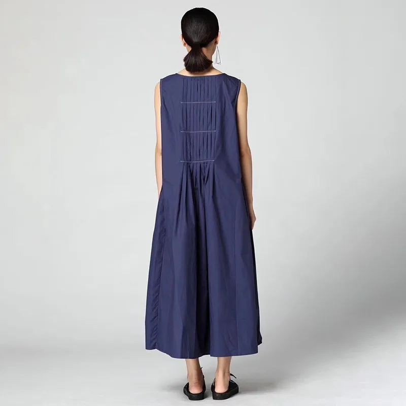 CHICEVER летнее повседневное однотонное женское платье с О образным вырезом без