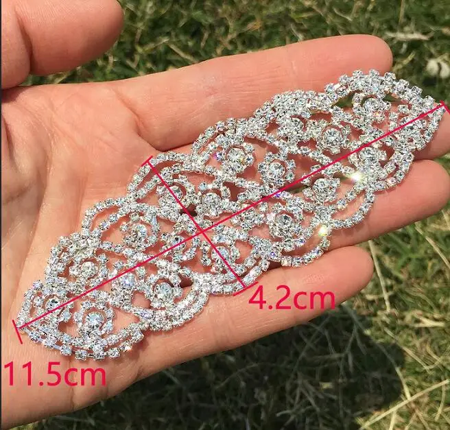 as image Изящная маленькая Хрустальная аппликация для платья, пояса, украшения, блестящие прозрачные стразы, аппликация для невесты, свадебное украшение, сделай сам, камень - Цвет: as image