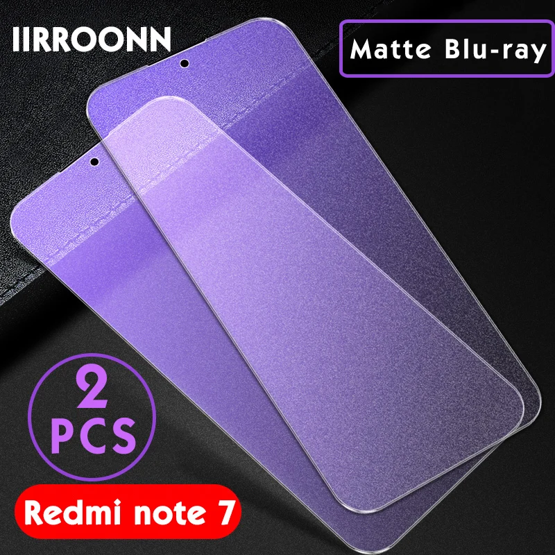 2 шт. матовое закаленное стекло для Xiaomi Redmi Note 7 6 Pro Защита экрана note7 pro Защитное |