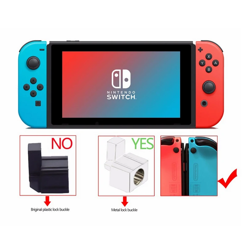 Металлический замок пряжки пуговицы для NS JoyCon ремонт Запчасти контроллер