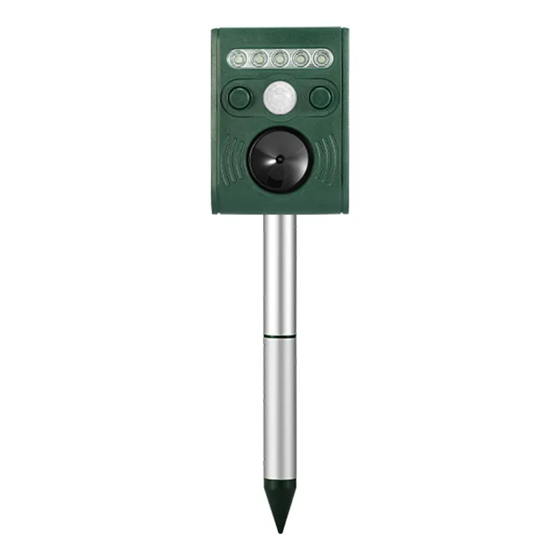 Garden Ultrasonic PIR Sensor Solar Animal Repeller Strong Flashlight Bird Eco-friendly Solar Powered Garden Pest Animal Repeller