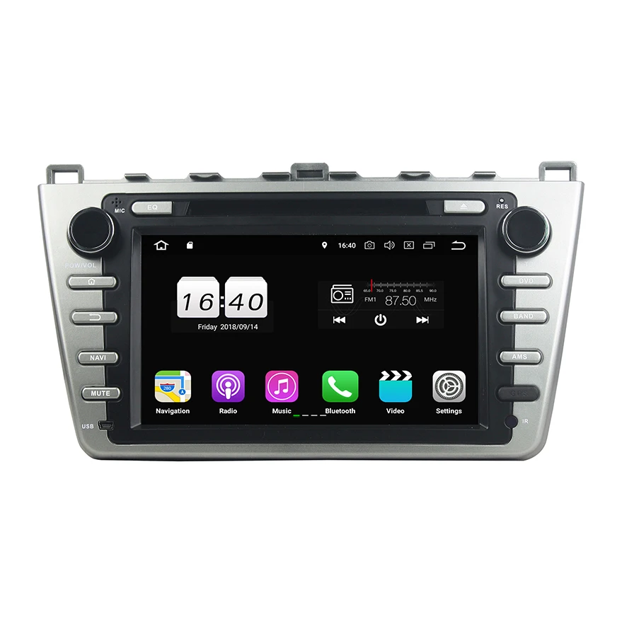 8 &quotAndroid 7 1 для mazda 6 2008-2012 автомобильный gps-навигатор px30 Wifi 3g 2 Гб оперативной памяти