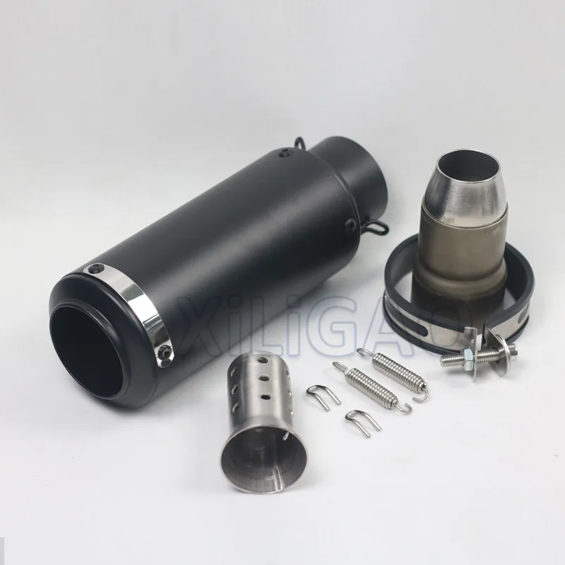 D 60mm 51 мм 60 мм мотоцикл sc Глушитель Трубы съемные дБ убийца побега мото для Ninja250 pcx125 y15 gsr 600 750 msx125 crf 230 - Цвет: D 60mm