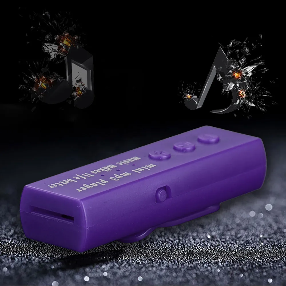 Mosunx Hifi мини USB клип цифровой Mp3 музыкальный плеер Поддержка 16 Гб SD TF карта Прямая