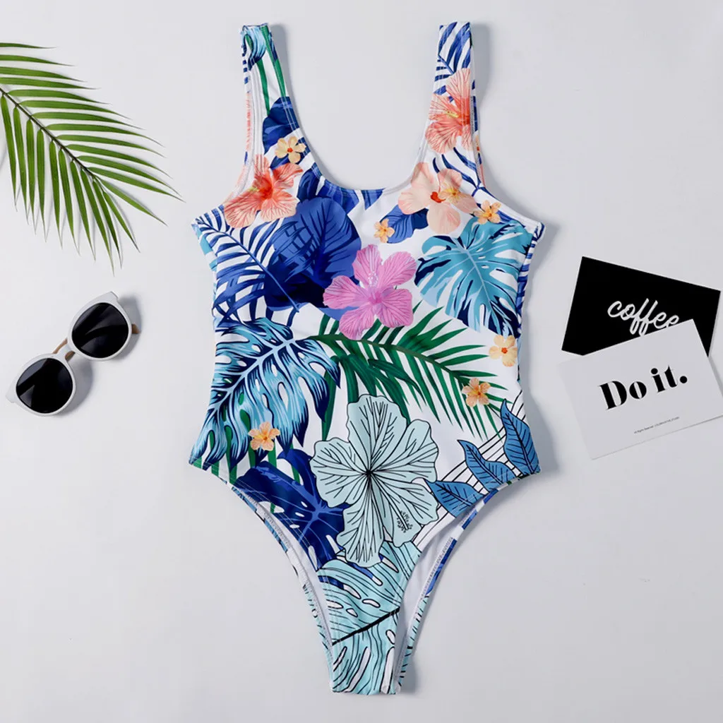 Женские Цветочные Мягкие Купальники Бикини Подсолнух ананас Монокини Набор