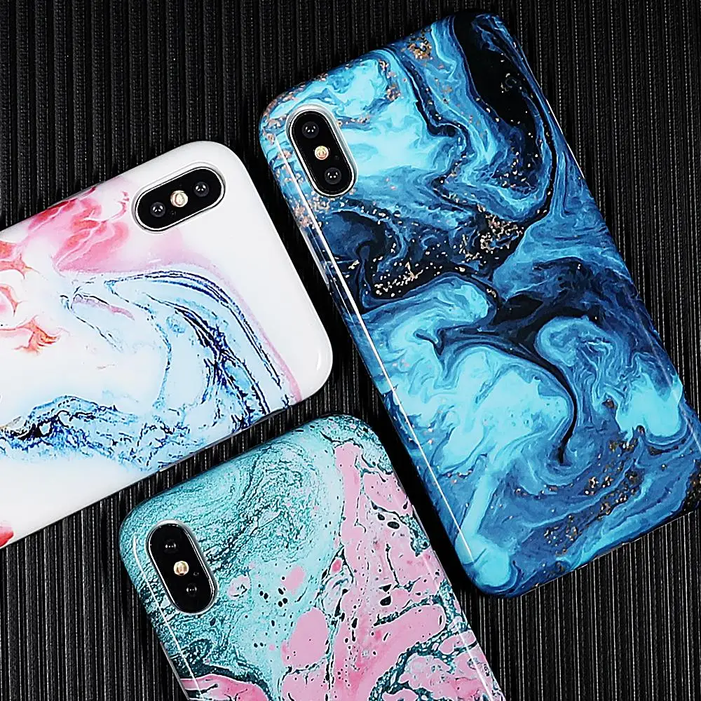 Classical Marble Phone Case For iPhone XS Max XR 6 6s 7 8 Plus X Hot Full Body Soft Silicon TPU Back Cover Cases |