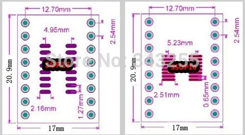 20 шт./лот TSSOP16 SSOP16 MSOP16 SOP16 поворотный DIP16 16pin IC адаптер гнездо/адаптер пластина PCB |