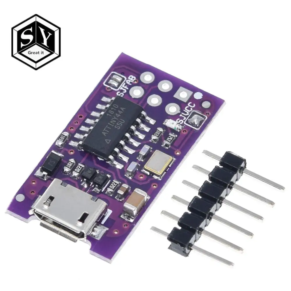 Микро usb Tiny AVR ISP ATtiny44 ATTiny45 ATTiny85 USBTinyISP программатор модуль IDE Bootloader микроконтроллер