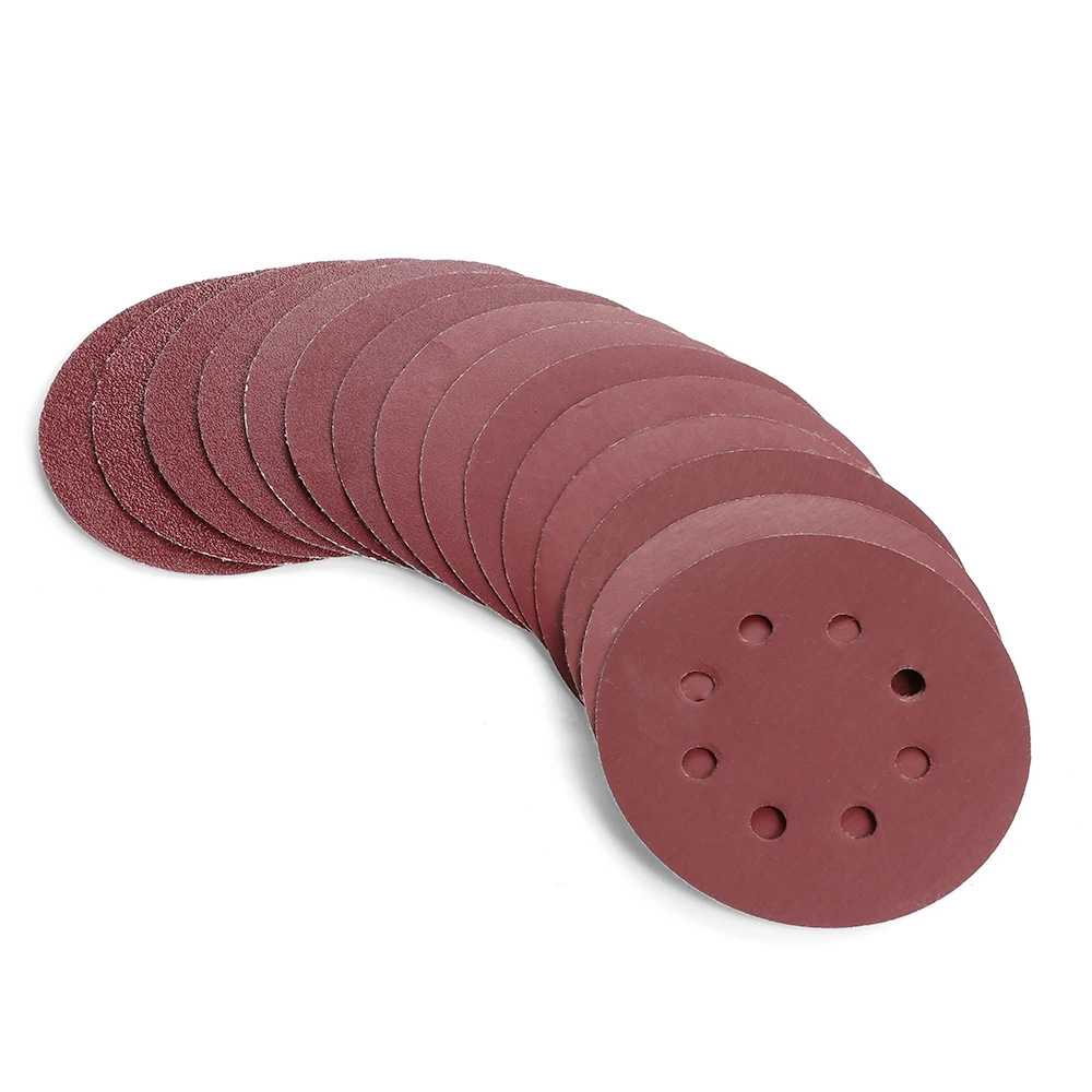 5 &quot8-отверстие 10PCS40-2000 Grit многофункциональные шлифовальные диски случайный