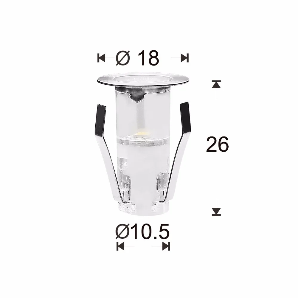 Porches Decks Decorative Outdoor Light Fixtures Recessed Wall Spotlight 12V IP67 Waterproof Uplight Lighting 20pcs/set B111-20