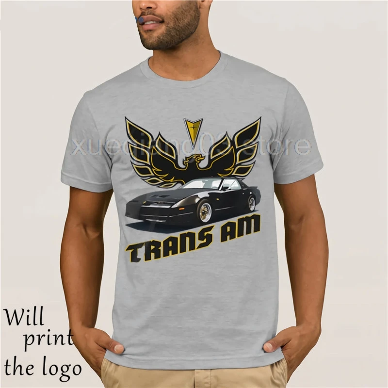 Забавная футболка с круглым вырезом 1982 Pontiac Firebird Trans Am дымчатый и третьего