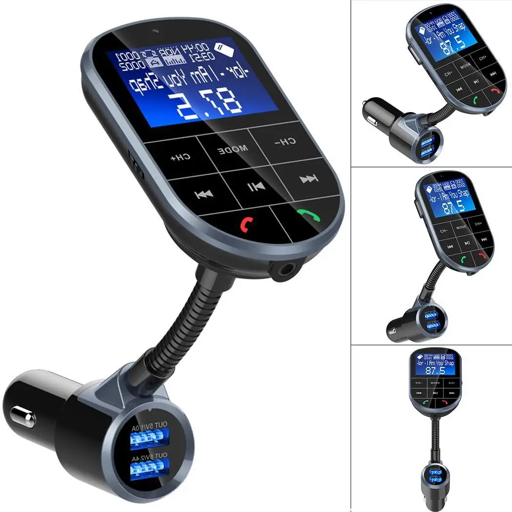 Портативное автомобильное зарядное устройство Bluetooth автомобильный FM 0 2