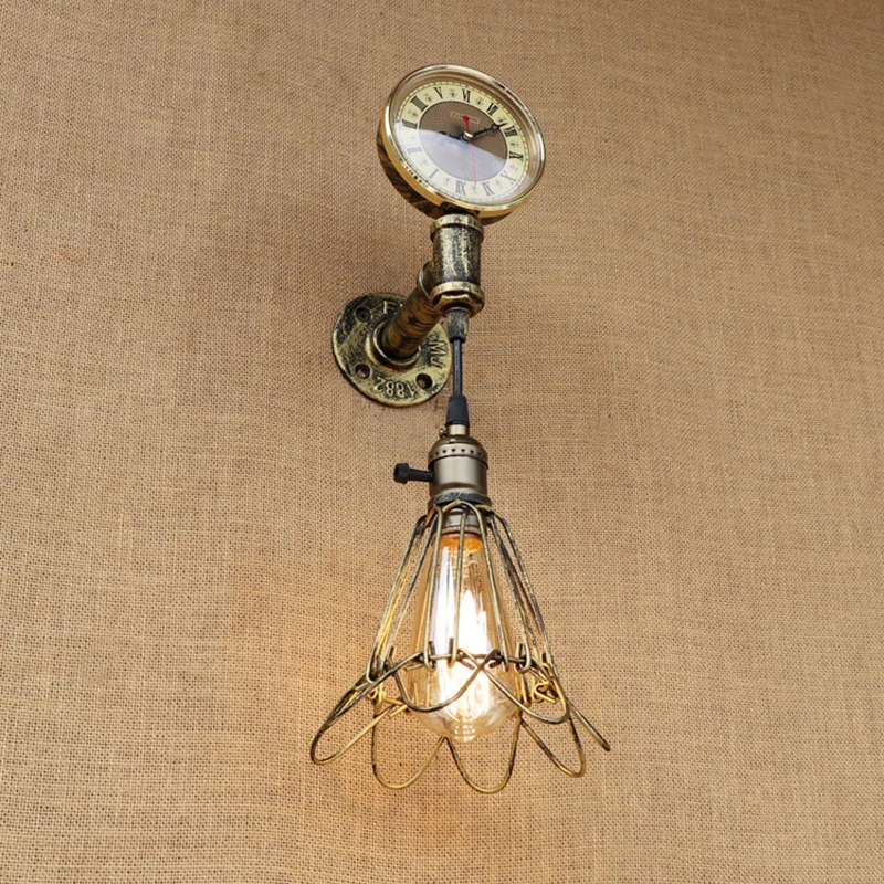 Настенный светильник в винтажном Европейском стиле светодиодный для помещения