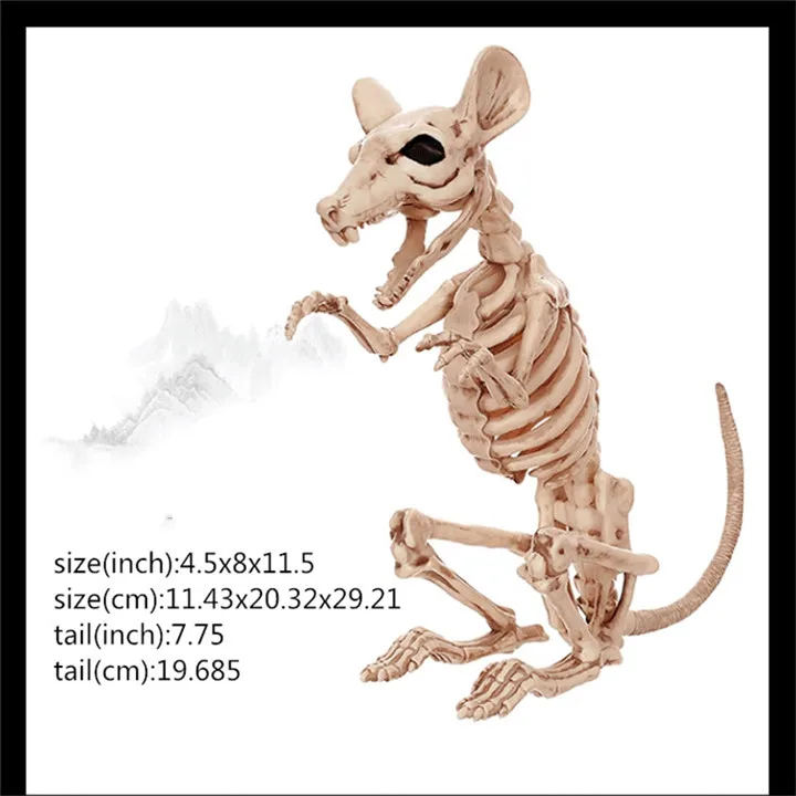 rat5 Горячая Скелет животных пластиковый скелет животного кости ужас Хэллоуин Рождество реквизит животное ужас дом вечерние украшения - Цвет: rat5