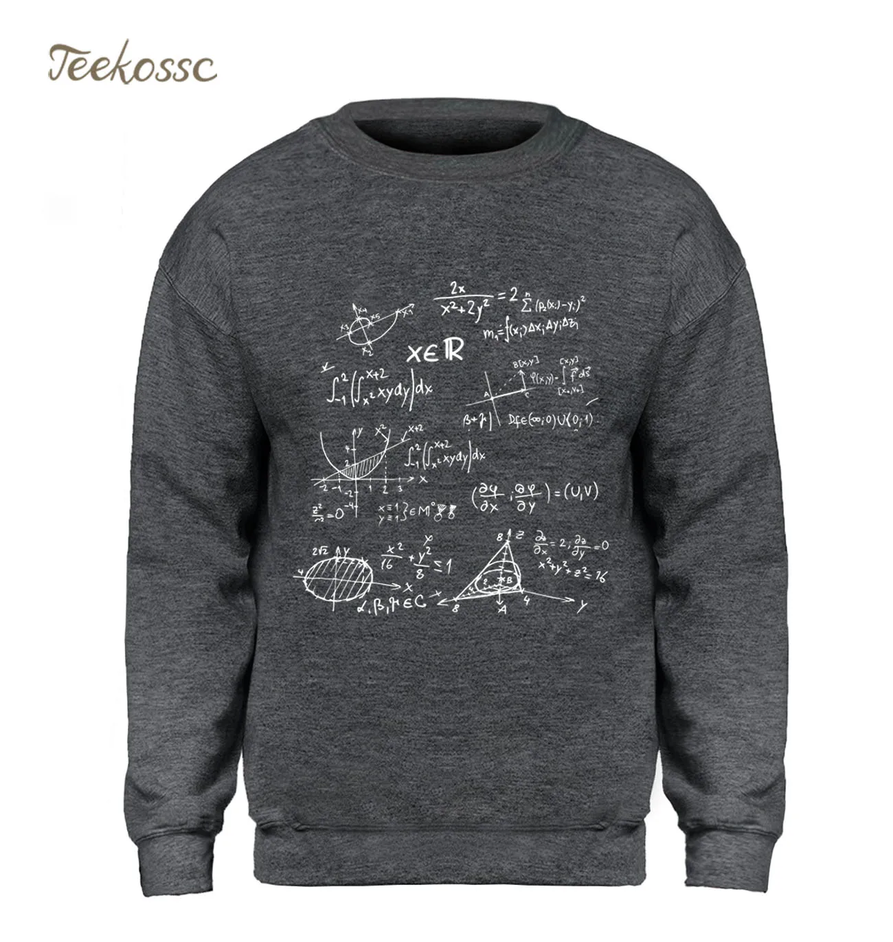 Толстовка Science Funny Math formules мужская толстовка с капюшоном и вырезом лодочкой