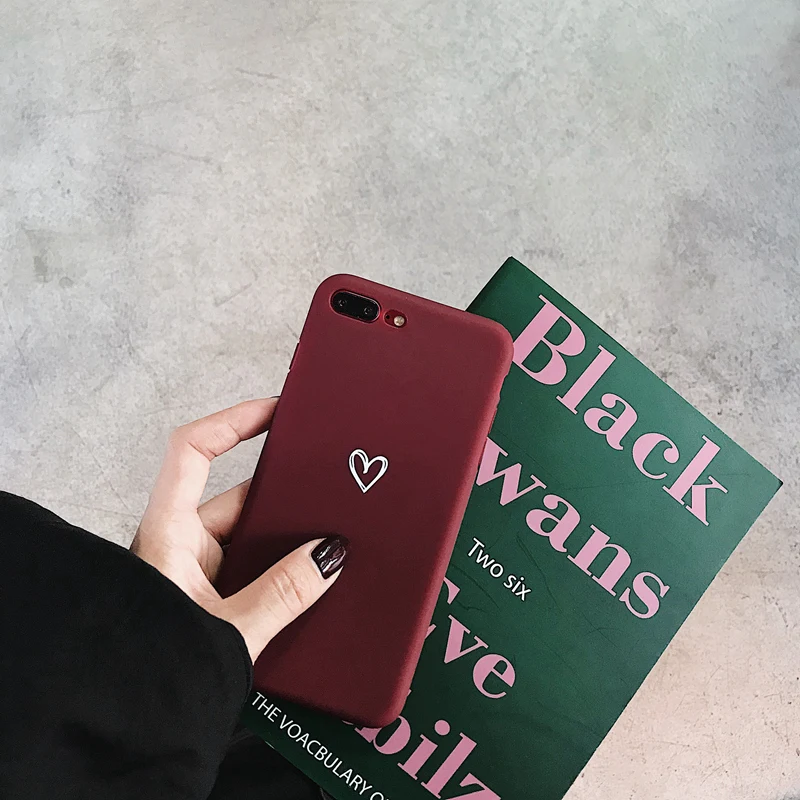 Милый матовый чехол для iPhone X XS Max XR 6 6S 7 8 Plus мягкий силиконовый iphone |