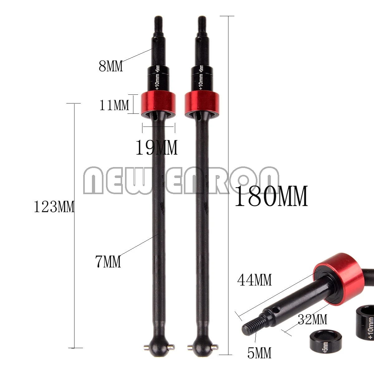Новый ENRON 86246 + 86249 2P Harden Steel CVD Driveshafts сверхмощный для 1/8 HP I RTR Savage FLUX 2350 XL 5 9 5SC XL|Детали
